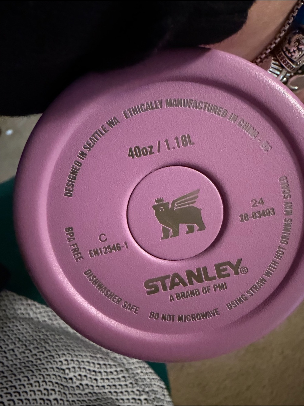 Stanley Pink Insulated 40oz Travel Bottle - Picture 2 of 7